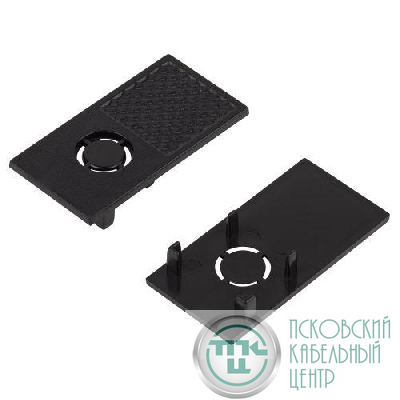 Комплект торцевых заглушек TRM-S20-EC-B для накладного/подвесного магнитн. шинопровода TRM-S20 NOVA 48В черн. Эра Б0054784