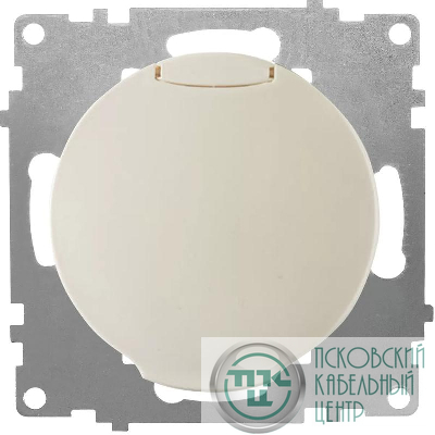 Розетка 1-м СП Florence 16А IP20 с заземл. с крышкой винтов. клеммы механизм беж. (1E10501301) OneKeyElectro 2172791