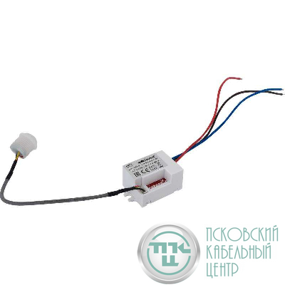 Датчик движения DDV-03 выносной "Невидимка" 360град. 800Вт 5-480с 6м 10/2000Лк бел. Duwi 25820 9