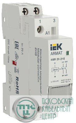Контактор модульный KMR 20А 230В AC 2НО ARMAT IEK AR-KMR10-020-20-230