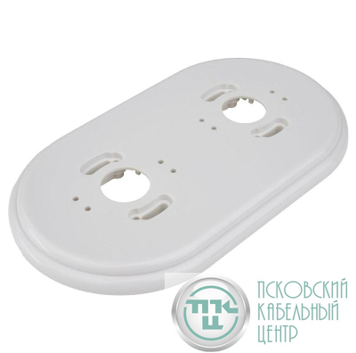Рамка 2-м R пластик бел. Bironi RF1-620-21