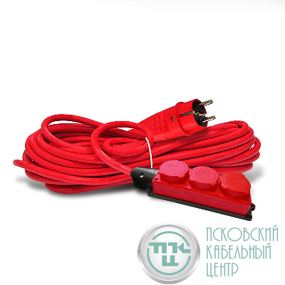 Удлинитель 3х10м с заземл. 16А IP44 3.5кВт КГ 3х1.5 с защ. крышкой АРКТИК морозостойкий DOMTOK 2599