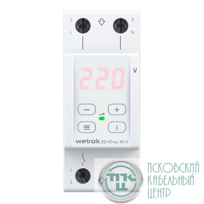 Реле напряжения D2-40 red Welrok 4660251140083