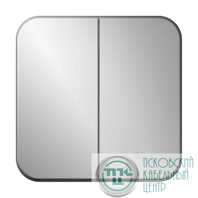 Выключатель 2-кл. ОП Blanca 10А IP20 (сх. 5) 250В с изолир. пластиной алюм. SE BLNVA105013