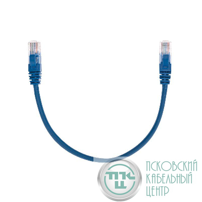 Патч-корд U/UTP CAT 5e RJ45-RJ45 26AWG LSZH син. 0.3м Rexant 02-0104-03