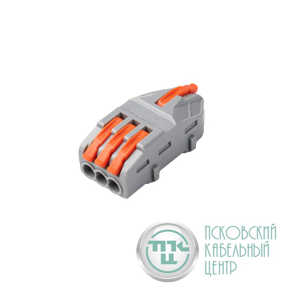 Клемма монтажная СМК PTC-1P 4213 BL/3 450В 32А 0.08-2.5 4.0кв.мм (уп.3шт) JazzWay 5073746
