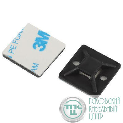 Площадка самоклеящаяся под хомуты 20х20мм NO-225-310 черн. (уп.10шт) Эра Б0066691