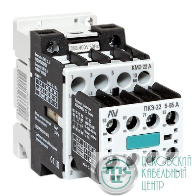 Комплект КМЭ 1НО 22А кат. 400В АС 2НО+2НЗ AVERES EKF ctr-s-22-10-400-av-22