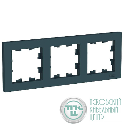 Рамка 3-м AtlasDesign универс. изумруд SE ATN000803