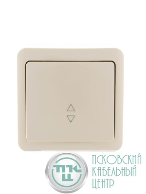 Переключатель проходной 1-кл. 1п ОП Viola 10А IP20 крем. LEZARD 751-0300-105