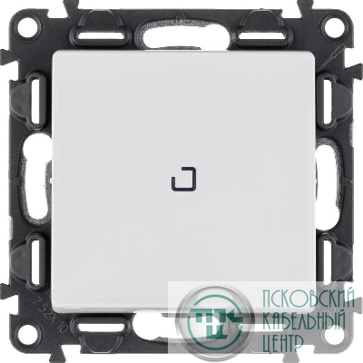 Механизм выключателя 1-кл. СП Valena Life 10А IP20 250В 10АХ с подсветкой; с лицевой панелью бел. Leg 752410