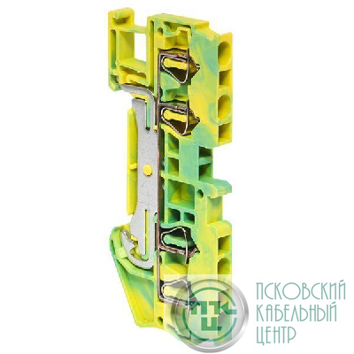 Колодка клеммная ST-2.5 земля пружинная EKF plc-jxb-st-2.5-pen