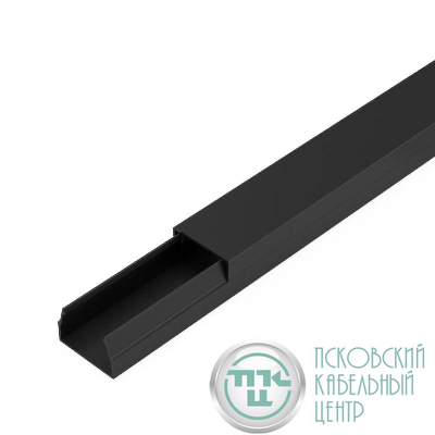 Кабель-канал 15х10 L2000 с двойн. замком черн. Промрукав PR03.0209