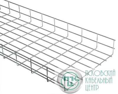 Лоток проволочный усиленный 400х60 L3000 сталь 5мм оцинк. IEK CLWU10-060-400-3