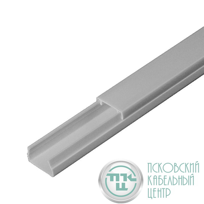 Кабель-канал 15х10 L2000 с двойн. замком RAL 7035 сер. Промрукав PR03.0069