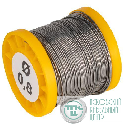 Припой с канифолью для пайки ПОС 61 трубка d0.8мм катушка 200гр Эра Б0061080