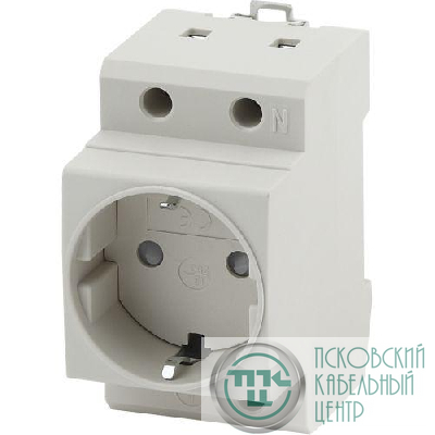 Розетка на DIN-рейку PRO MRD10-16-E 16А с заземлением Эра Б0057482