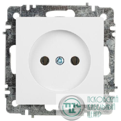 Розетка 1-м СП Accent 6-201-01 16А IP20 250В 2Р AL/CU бел. Intro Б0063653