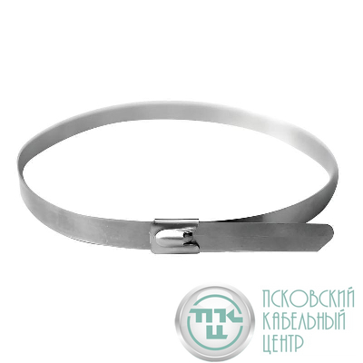 Хомут кабельный 4.6х175 нерж. сталь AISI 316 серебр. DKC 27604