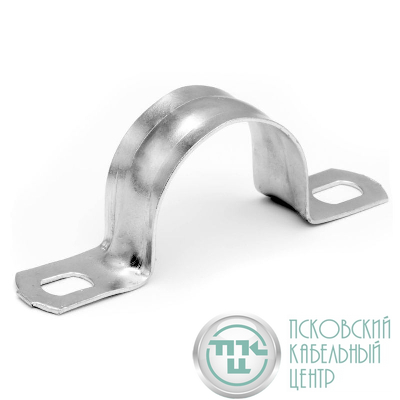 Скоба крепежная двухлапковая d25мм с крепежными отверстиями 6.5х5мм DKC H25DH6.5X5