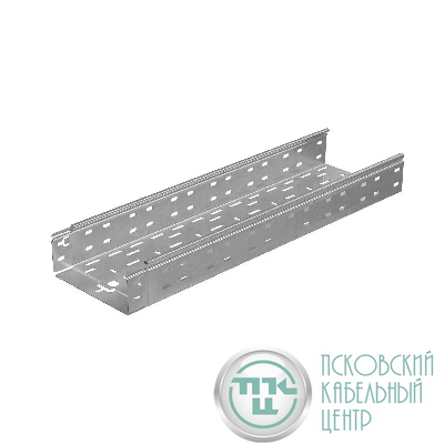 Лоток листовой перфорированный 200х80 L3000 сталь 0.7мм "БЫСТРЫЙ МОНТАЖ ПЛЮС" LPplus80-200-0.7-3000 оцинк. КМ PL0244