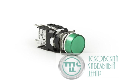 Арматура сигнальная 16мм круглая 12-24 AC/DC зел. EMAS D090YXY