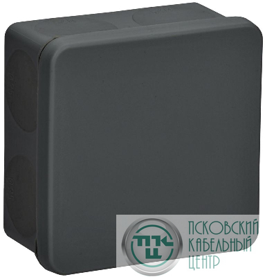 Коробка распаячная ОП КМ42455 100х100х50мм IP67 8 вводов черн. IEK UKO21-100-100-050-K02-66