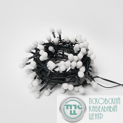 Гирлянда светодиодная ULD-S0500-100/DGA MULTI IP20 COLORBALLS-1 с контроллером «Разноцветные шарики-1» 5м разноцвет. свет провод зел. Uniel UL-00005471