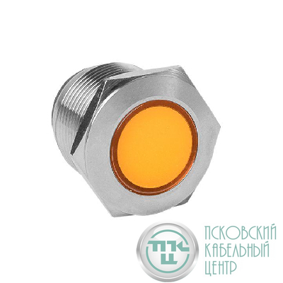 Лампа сигнальная S-Pro67 19мм желт. 230В EKF s-pro67-331