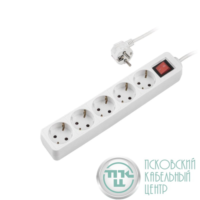 Удлинитель 5х3м с заземл. выкл. защитн. шторки ПВС 3х1 ФАZА 5053052