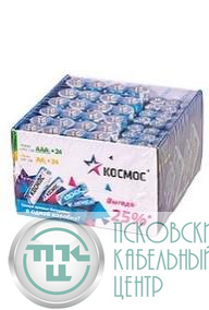 Элемент питания алкалиновый AA/LR6 AAA/LR03 (уп.48шт) КОСМОС KOCLR6LR03_48BOX