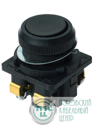 Кнопка КЕ-011/1 2з цилиндр 10А 660В IP40 черн. Электротехник ET507206