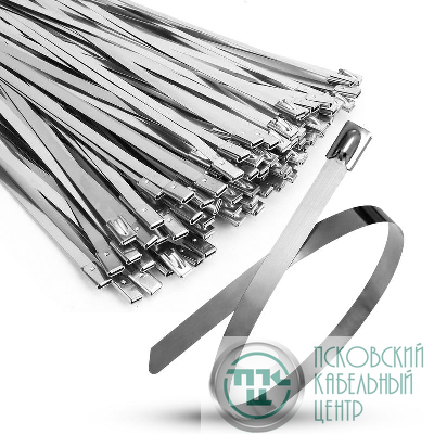 Хомут кабельный 4.6х100 сталь ANSI 304 (уп.100шт) TOKOV ELECTRIC TKE-HM304-4.6-100-N/100