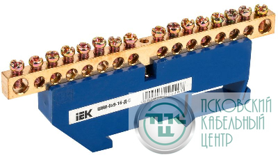 Шина нулевая на DIN-изоляторе ШНИ-6х9-16-Д-С IEK YNN10-69-16D-K07