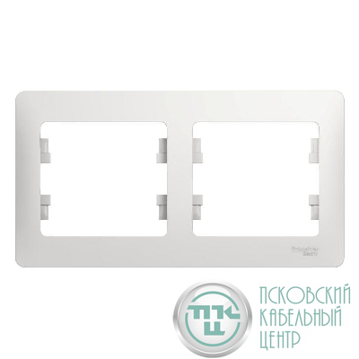 Рамка 2-м Glossa горизонт. бел. SE GSL000102