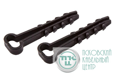 Дюбель-хомут 5-10 для плоского кабеля. черн. (уп.100шт) PROCONNECT T07-4621