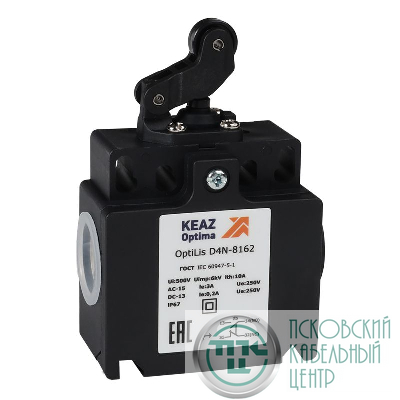 Выключатель концевой OptiLiS D4N-8162 рычаг роликовый горизонт. перемещение EN 50047 XCKT2121P16 КЭАЗ 365316
