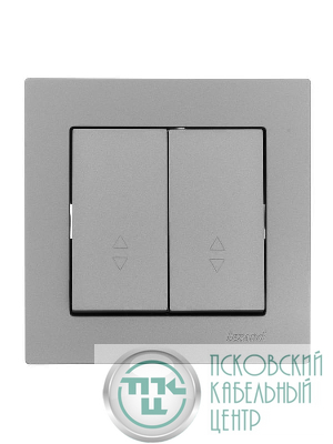 Переключатель проходной 2-кл. СП Vesna механизм платина LEZARD 742-3588-106