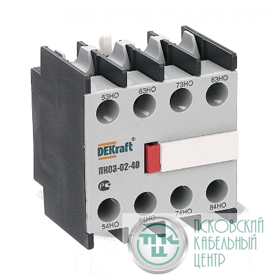 Приставка контактная ПК-03 лицев. доп. контакты 4НО DEKraft 24103DEK