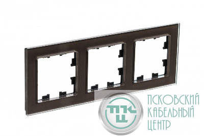 Рамка 3-м AtlasDesign Nature стекло мокко SE ATN320603