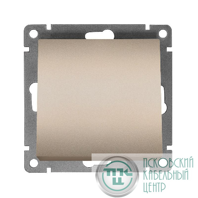 Выключатель 1-кл. СП Афина 10А IP20 механизм шампань Universal A0021-Br