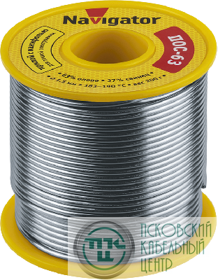 Припой 93 783 NEM-Pos05-63K-1.5-K200 (ПОС-63 катушка 1.5мм 200г) NAVIGATOR 93783