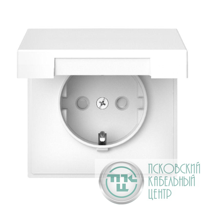 Розетка ArtGallery 16А IP20 с заземл. защ. шторки с крышкой механизм лотос SE GAL001346