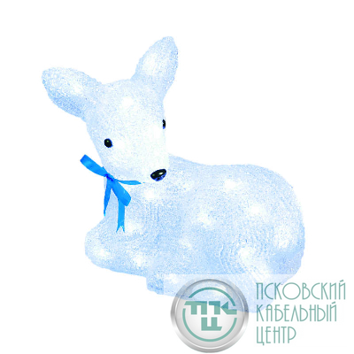 Гирлянда светодиодная "Лежащий олененок-1" ULD-M2926-040/STA WHITE IP20 LYING FAWN-1 40 LED 29х16х26см бел. IP20 Uniel 11031