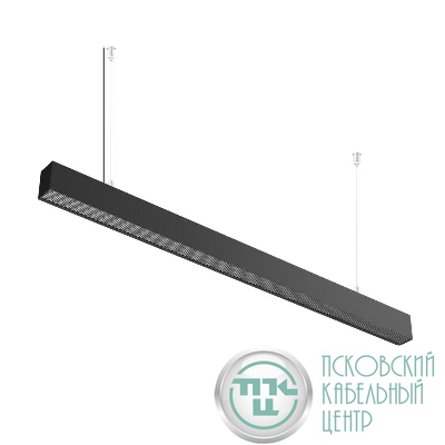 Светильник светодиодный ДПО/ДСО OF 20 S 40 OPH 930 L1200 BK 1128х50х75мм 40Вт 3000К IP20 Ra90 подвесной/накладной линейный в компл. с тросом 1.5м черн. Русский Свет 11112023295