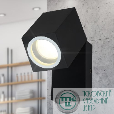 Подсветка декоративная WL37 BK MR16/GU10 для интерьера фасадов зданий черн. Эра Б0054408