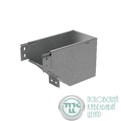 Угол для лотка вертикальный внешний левый с разворотом трассы на 90град. 150х80 сталь 1мм "ПЛЮС" VLPDplus90-80-150-L КМ PL3758