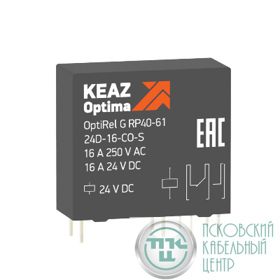 Реле промежуточное OptiRel G RP40-61-24D-16-CO-S КЭАЗ 281036