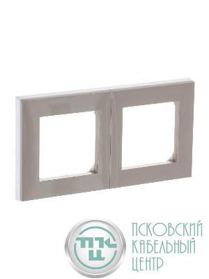 Рамка Levit 2п кофе макиато/бел. ABB 2CHH015020A6018