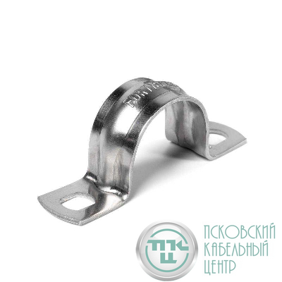 Скоба крепежная двухлапковая СМД d8-9мм метал. оцинк. (уп.100шт) Fortisflex 64795